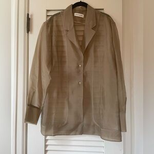 Frankie Shop Sheer Lise Blazer Size L